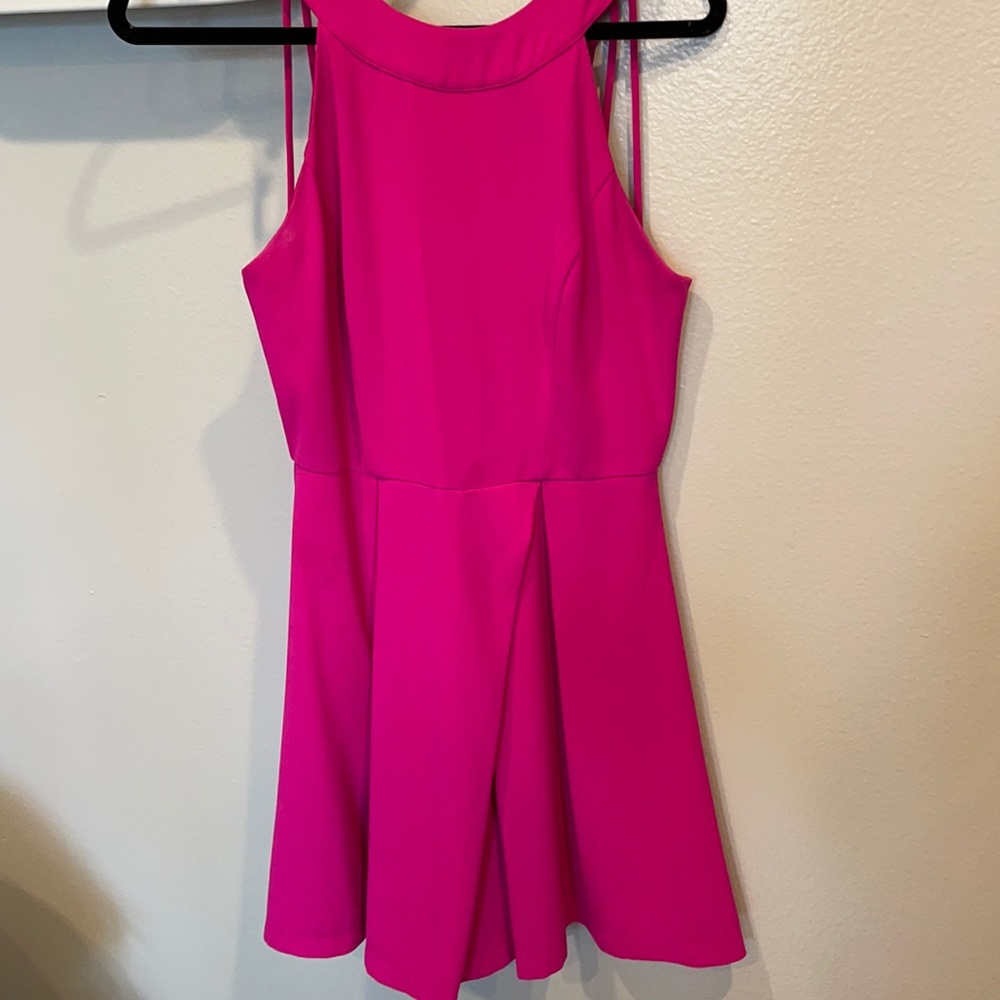 Fit and Flare Pink Dress